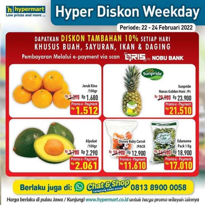 Promo Hypermart Hyper Diskon Weekday 22-24 Februari 2022