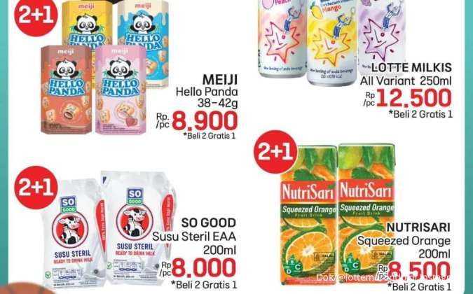 Promo Lotte Mart Back To School, Nutrisari Beli 2 Gratis 1 Berakhir 2 Hari Lagi