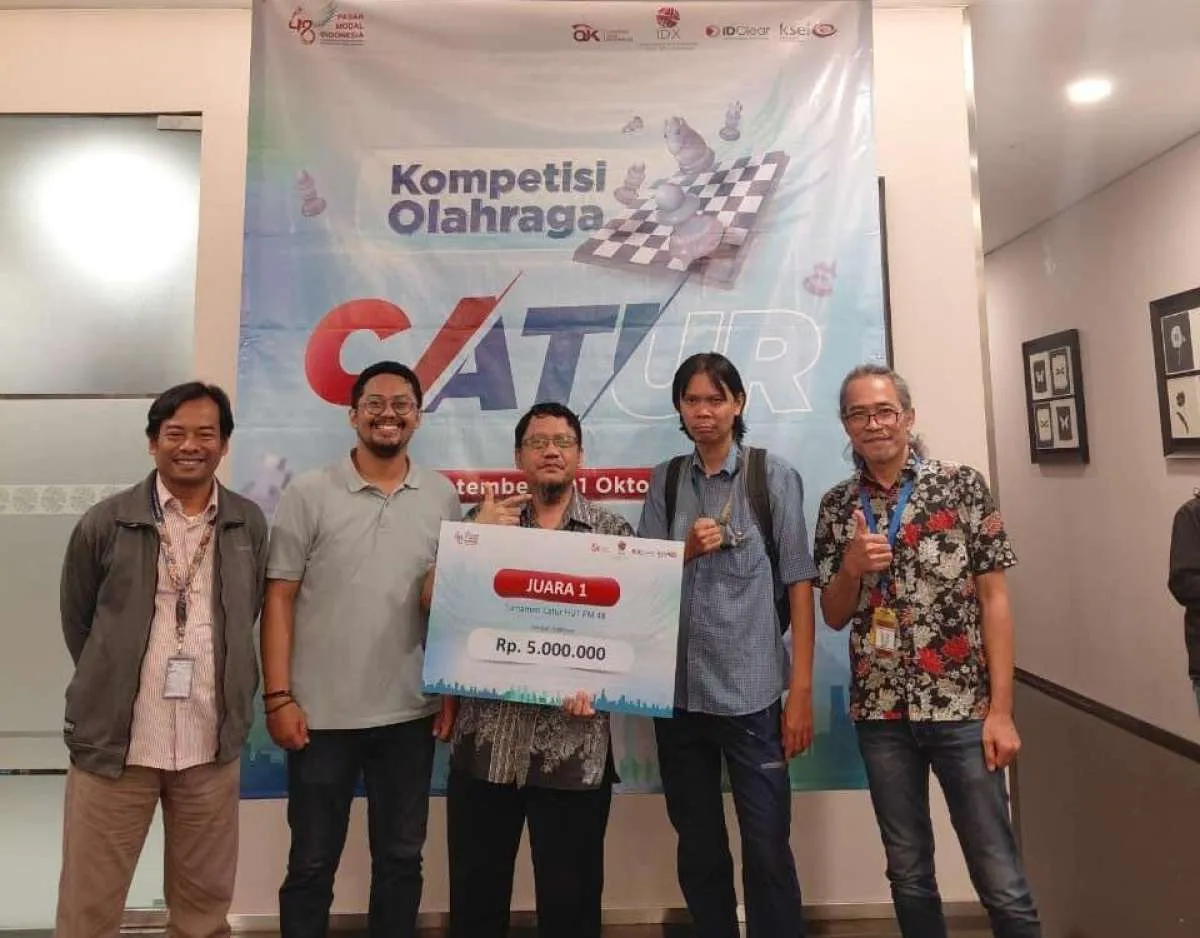 Tampil Solid, KONTAN Juara Turnamen Catur HUT Pasar Modal 2025