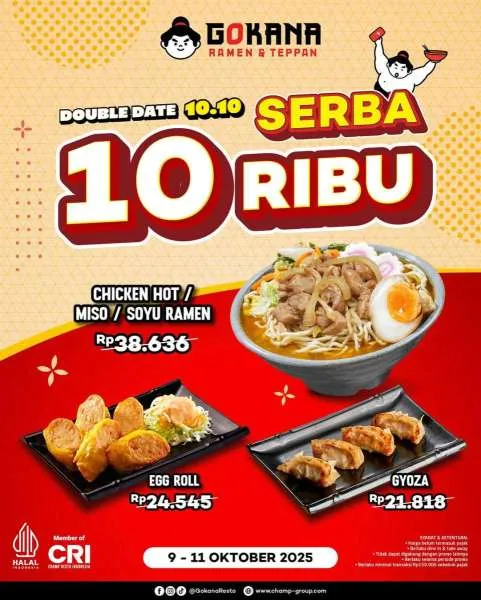 Promo Gokana 10.10 Oktober 2025