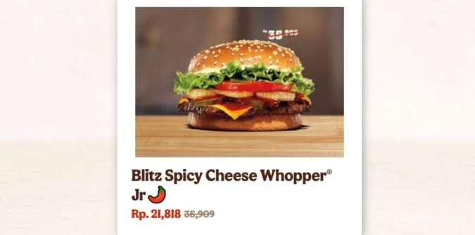 Burger King promo Paket Hari Ini Blitz