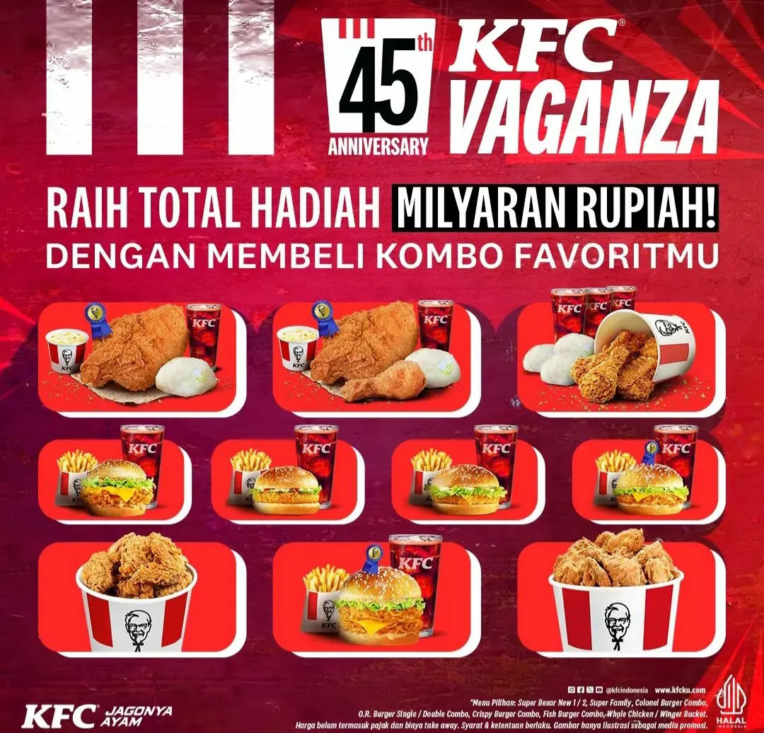 Promo KFC Vaganza 45 Anniversary