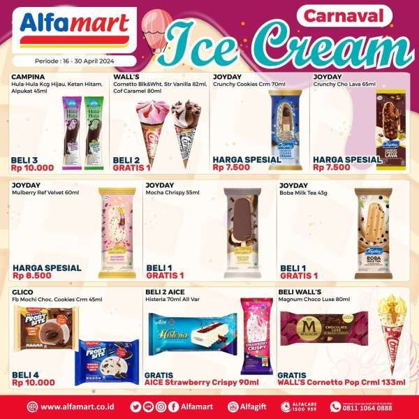 Promo Alfamart Es Krim Sampai 30 April 2024