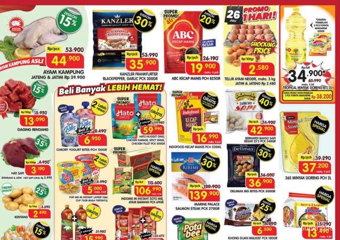 Promo Superindo Hari Ini 25-27 Juli 2025, Beli 1 Gratis 1 Nugget Hato-Frestea 1 Liter