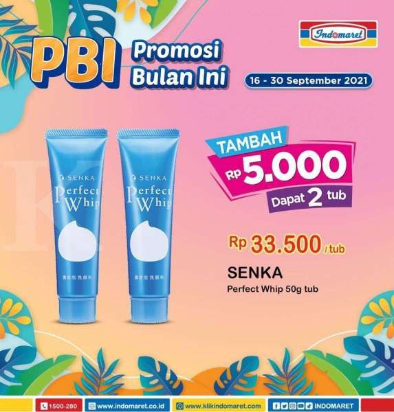 Promo Indomaret Terbaru 16-30 September 2021, Tambah Rp 5000 Dapat 2 Sabun Muka Senka