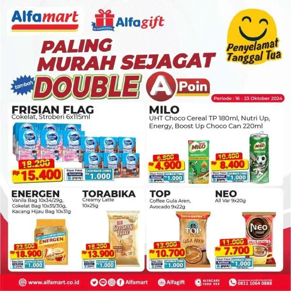 Promo Alfamart Paling Murah Sejagat Periode 16-23 Oktober 2024