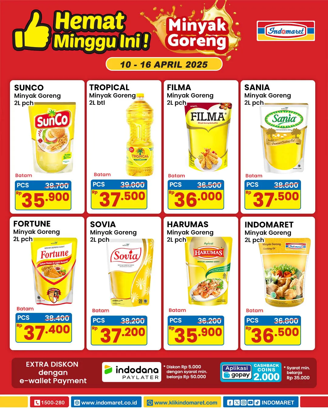 Promo Minyak Goreng di Indomaret 10-16 April 2025 Hemat Minggu Ini