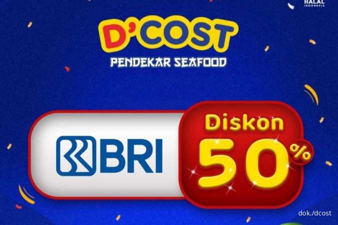 Promo D’Cost Seafood x BRI Diskon 50% dan Potongan Rp 50.000 Edisi September 2023