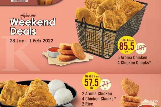 Promo A&W Spesial Imlek, Paket Ayam Goreng untuk Sekeluarga, di Bawah Rp 90.000