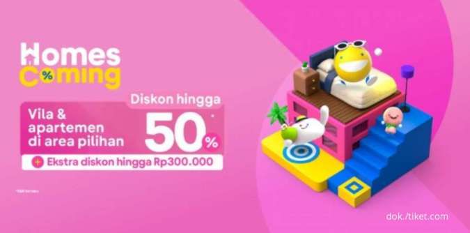 Promo Villa dan Apartemen di Area Pilihan dari Tiket.com, Dapatkan Diskon hingga 50%