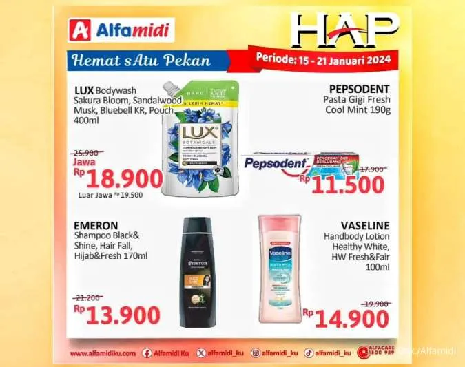 Promo Alfamidi Hemat Satu Pekan Periode 15-21 Januari 2024