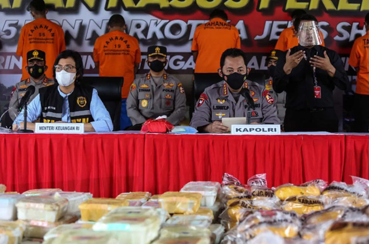 Kemenkeu, Polri, dan BNN ungkap penyelundupan 2,5 ton narkoba jaringan Timur Tengah