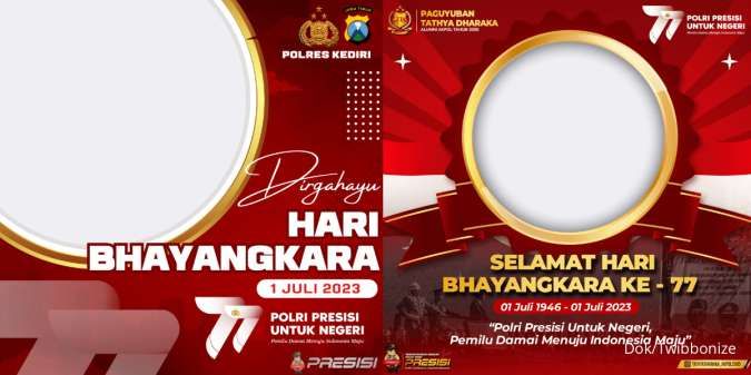 45 Twibbon Hari Bhayangkara 2023 untuk Peringati HUT Polri, Cocok Jadi Foto Profil 