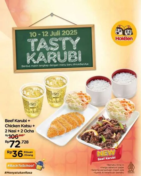 Promo HokBen Tasty Karubi 10-12 Juli 2025