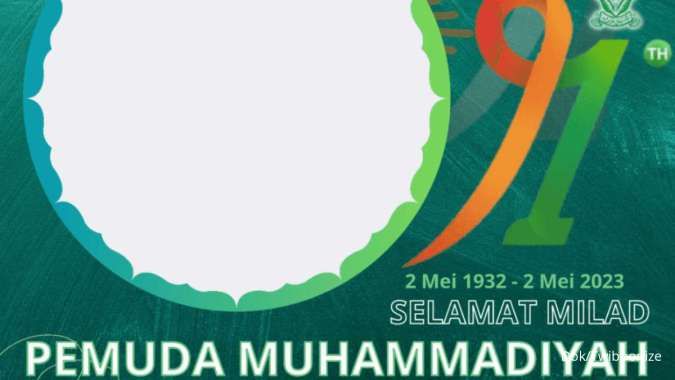 23 Twibbon Milad Pemuda Muhammadiyah 2023 ke-91, Pemuda Hebat Indonesia Berdaulat