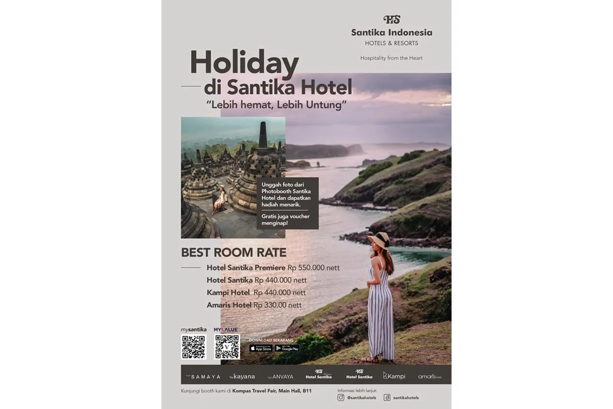 Promo Kamar Terbaik dan Seru dari Santika Hotel di Kompas Travel Fair 2019