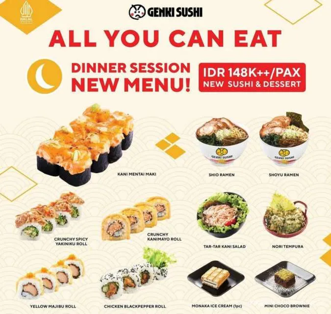 Promo Genki Sushi All You Can Eat 