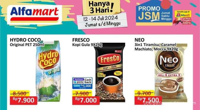 Promo JSM Alfamart Terbaru Juli 2024, Ada Ekstra Diskon Bayar dengan Gopay