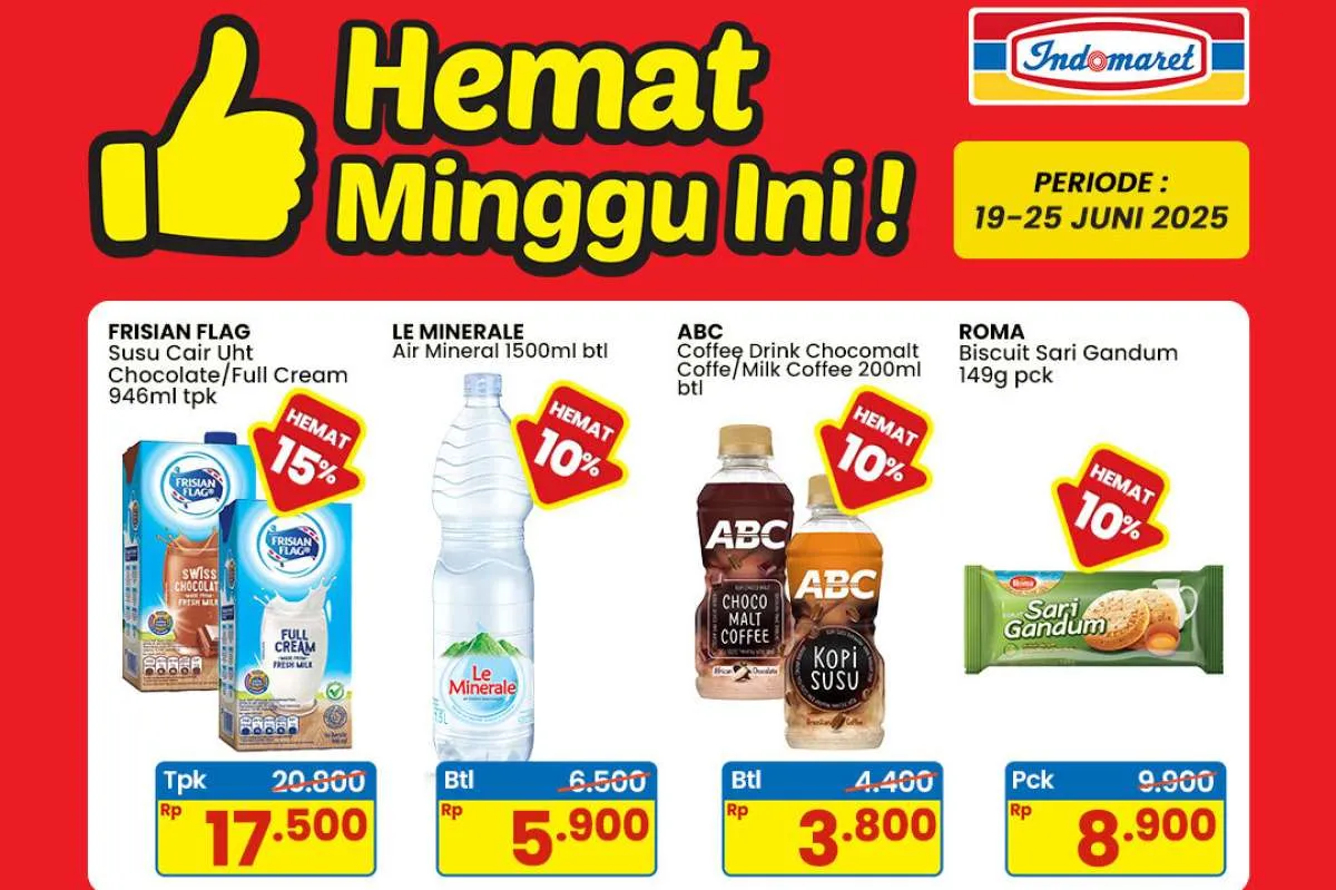 Promo Indomaret Weekend Bulan Juni 2025, Bear Brand dan Indomie Hemat Minggu Ini