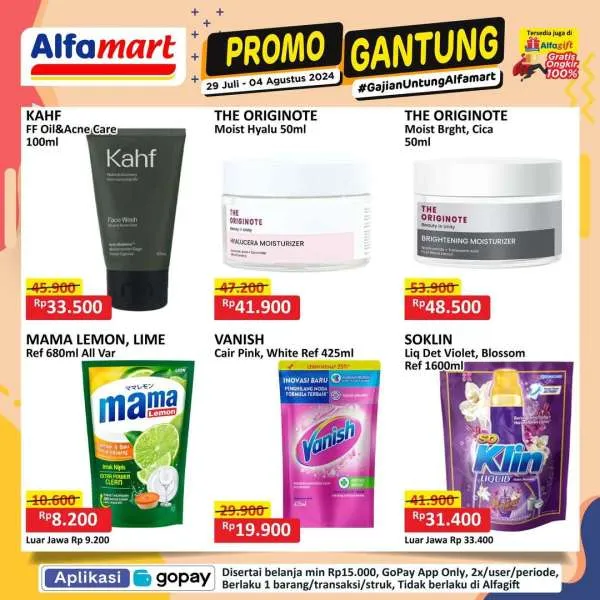 Promo Alfamart Gantung Periode 29 Juli-4 Agustus 2024