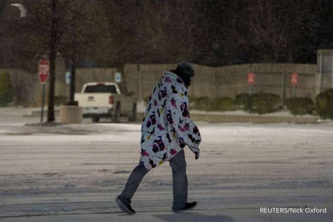 AS Dihantam Badai Musim Dingin, Listrik Padam dan 4.000 Penerbangan Dibatalkan