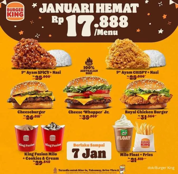 Burger King paket Januari Hemat 2024