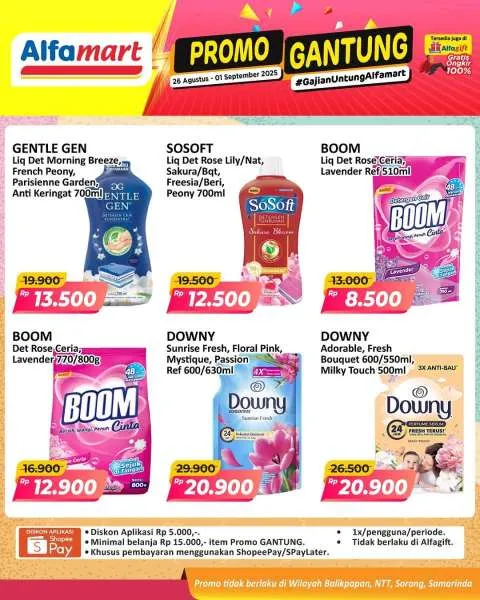 Promo Alfamart Gantung Periode 26 Agustus-1 September 2025