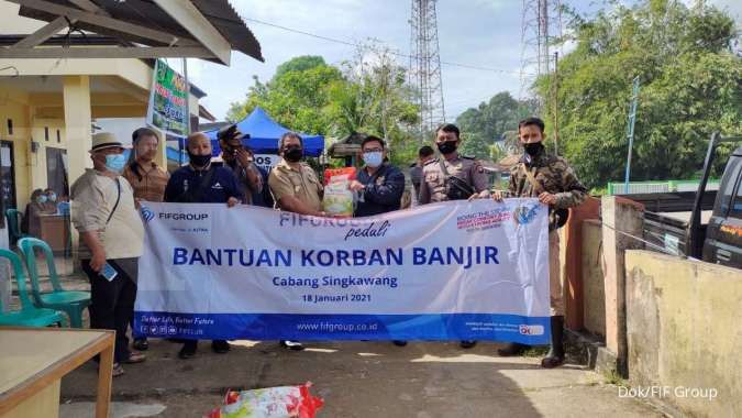FIFGROUP Salurkan Bantuan Korban Banjir dan Gempa di 10 Titik di Indonesia