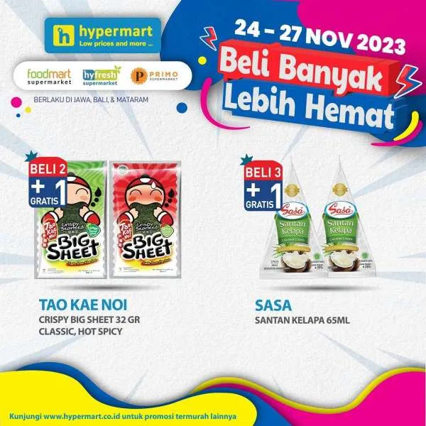 Promo Hypermart Beli Banyak Lebih Hemat Periode 24-27 November 2023