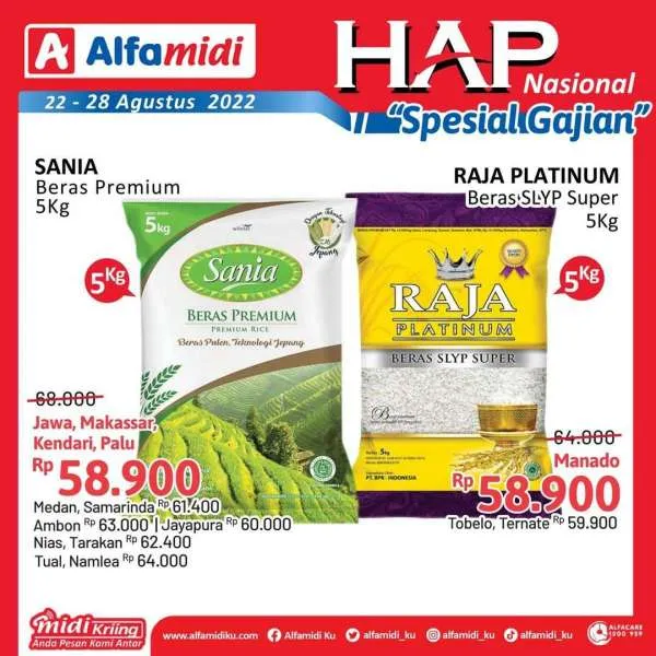 Promo Alfamidi Hemat Satu Pekan Spesial Gajian Periode 22-28 Agustus 2022