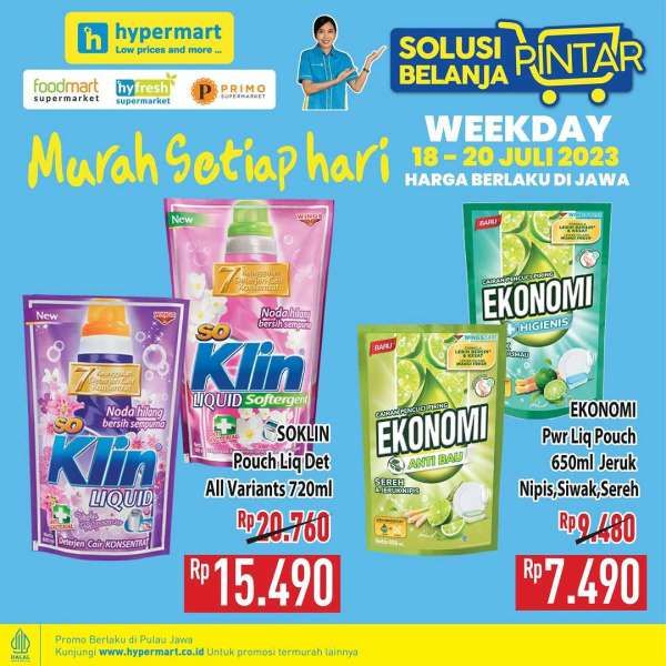 Katalog Harga Promo Hypermart 18-20 Juli 2023, Promo Weekday Murah