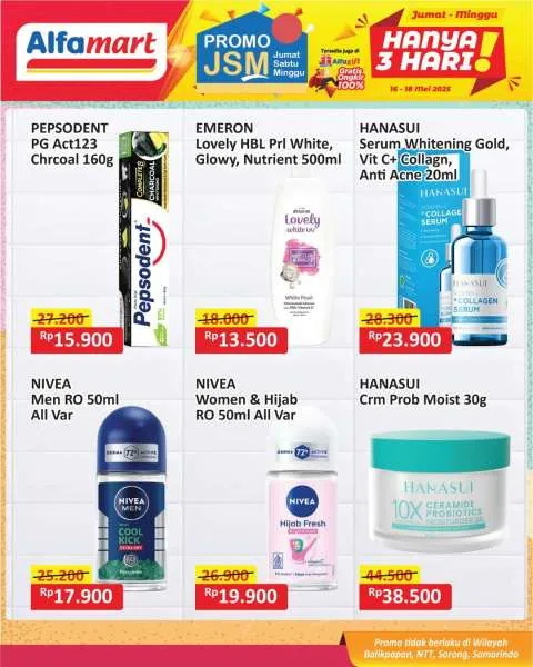 Promo JSM Alfamart Periode 16-18 Mei 2025