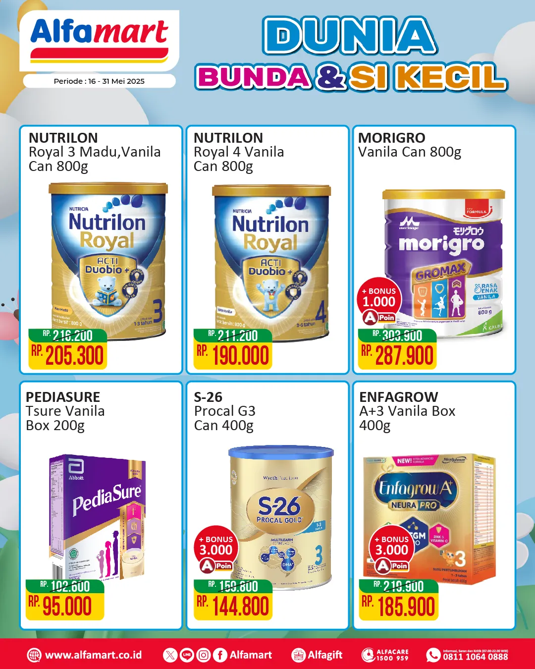 Promo Alfamart Dunia Bunda & Si Kecil Periode 16-31 Mei 2025