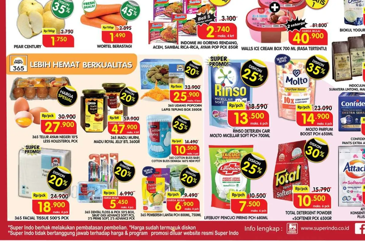 Promo Superindo 14 Maret 2024, Beli 1 Gratis 1 dan Beli 2 Lebih Hemat Sampai Hari Ini