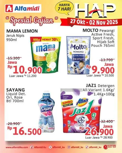 Promo Alfamidi Hemat Satu Pekan Periode 27 Oktober-2 November 2025