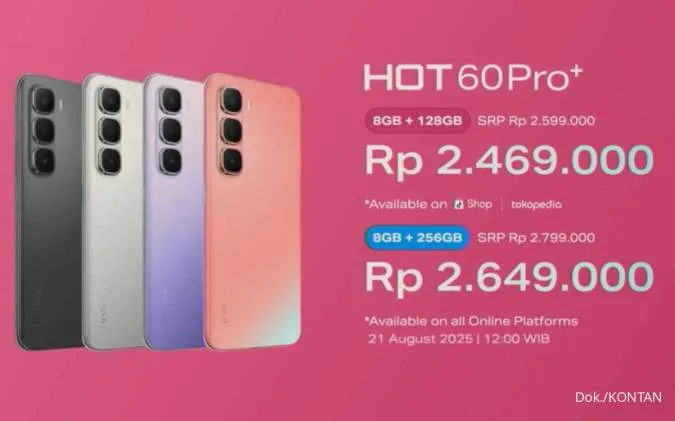 Infinix Hot 60 Pro+ Andalkan Sensor Sony IMX882,Hasil Fotonya jadi Lebih Cerah