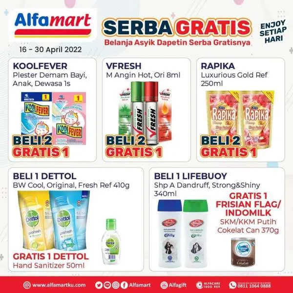 Promo Alfamart Serba Gratis Periode 16-30 April 2022