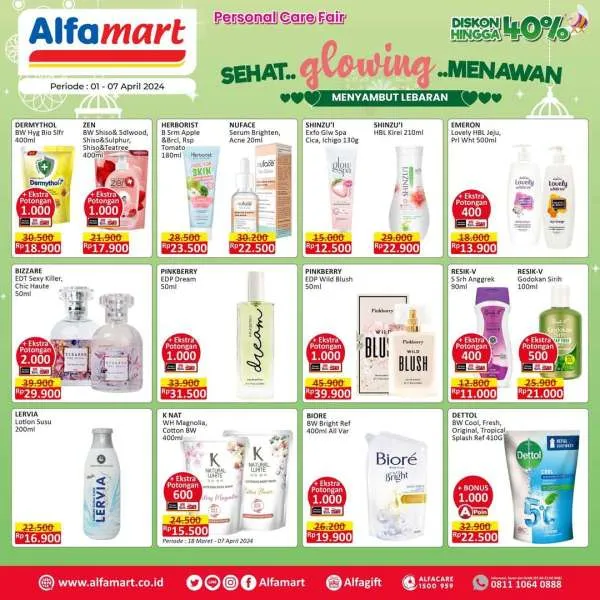 Promo Alfamart Beauty Fair Sambut Hari Raya Periode 1-7 April 2024
