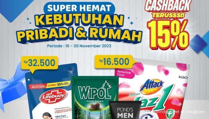 Promo Indomaret Super Hemat 28 November 2023, Beli Deterjen Bubuk Mulai Rp 9.900