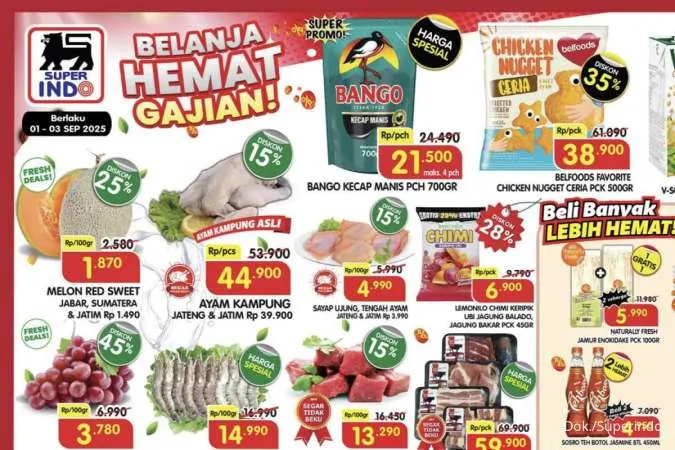 Promo Weekday Superindo & Hypermart 1-4 September 2025, Beli 1 Gratis 1 Aneka Jamur