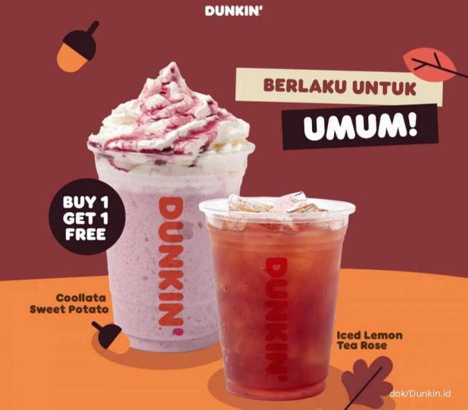 Promo Dunkin Hari Ini 3 November 2022 Beli 1 Gratis 1 Menu Minuman Terbaru Ala Dunkin