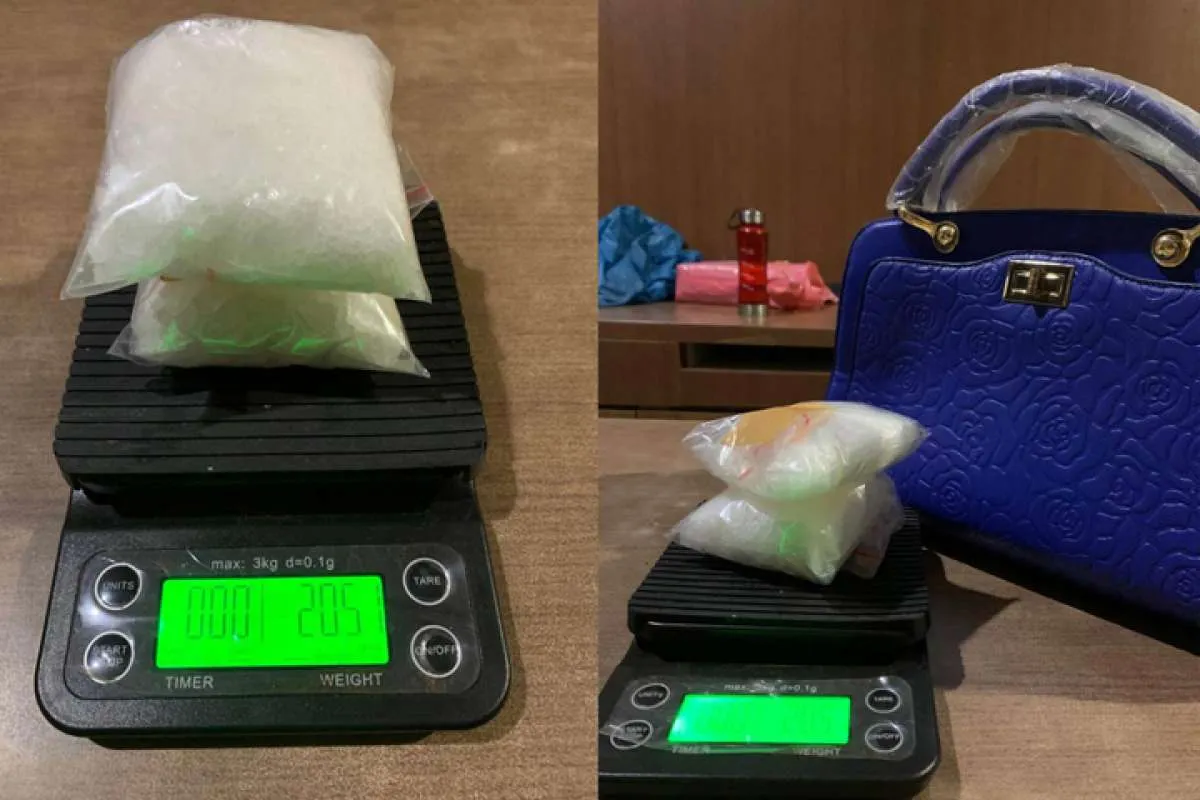 Bea Cukai amankan sabu 205,1 gram dari fasilitas jasa barang kiriman