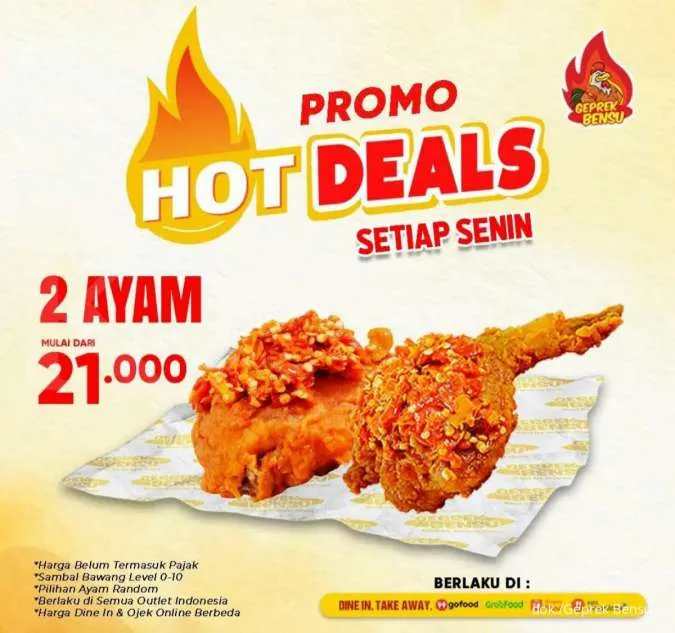 Promo Geprek Bensu Hot Deals