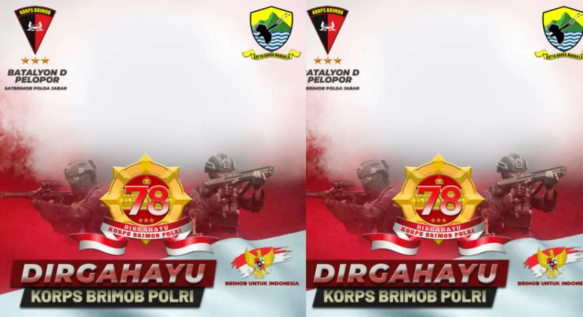 25 Twibbon HUT Brimob 2023 yang Diperingati Setiap 14 November 