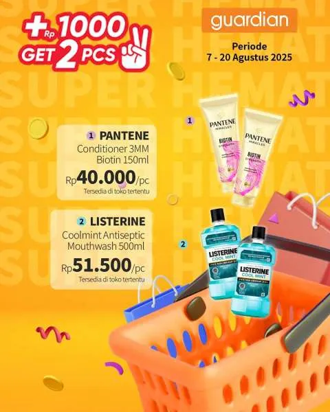 Promo Guardian Super Hemat Periode 7-20 Agustus 2025