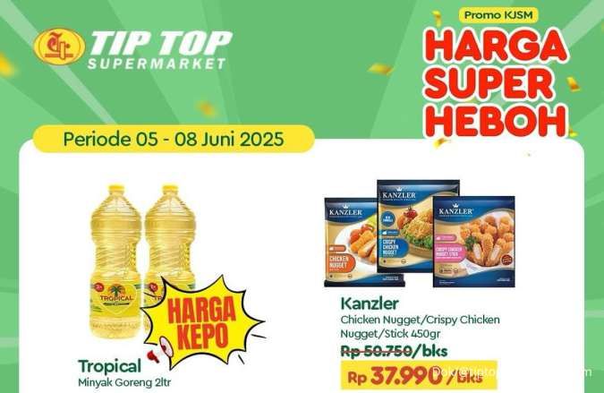 Promo Minyak Goreng Weekend 6-8 Juni 2025 di JSM Tip Top Sampai JSM Superindo