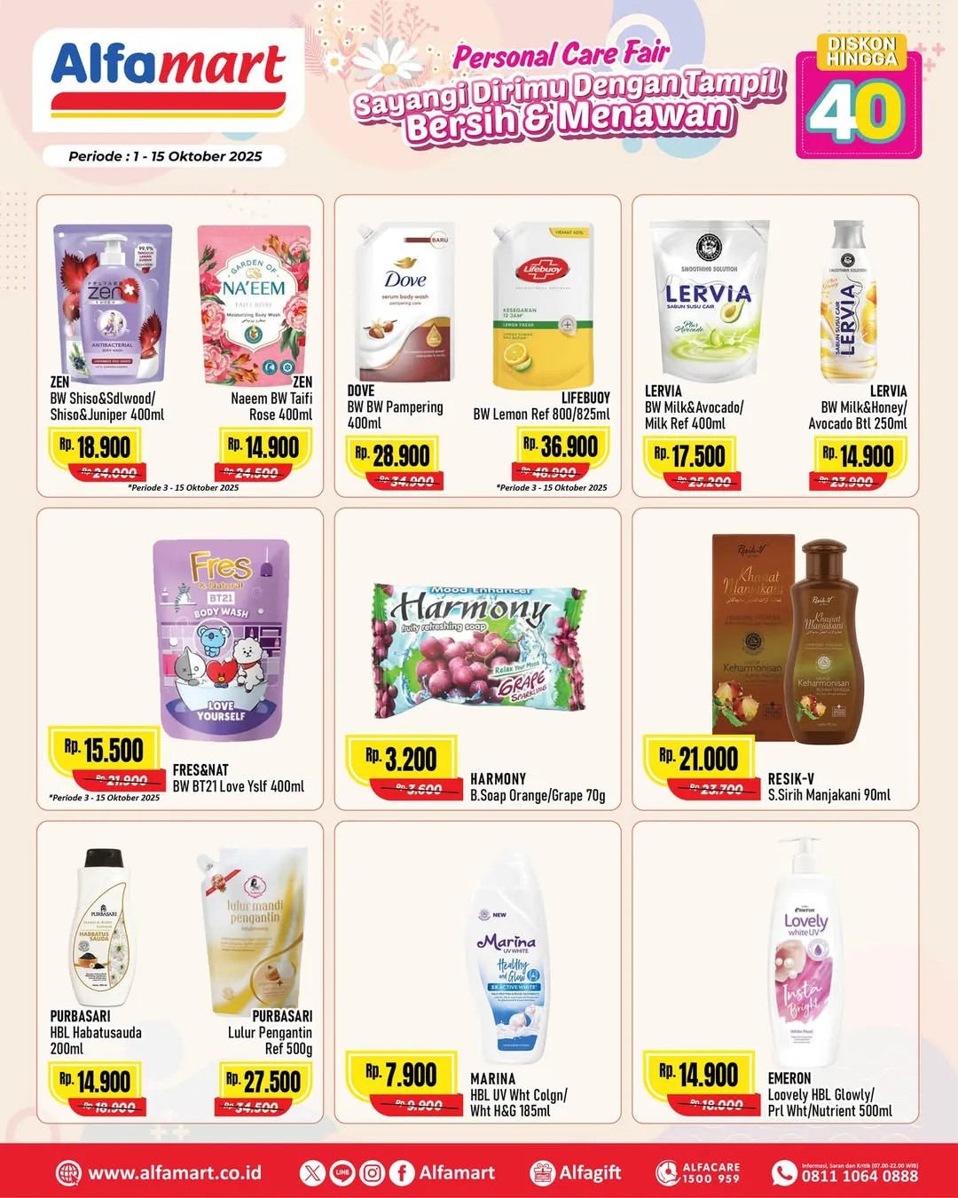 Promo Alfamart Personal Care Fair Periode 1-15 Oktober 2025