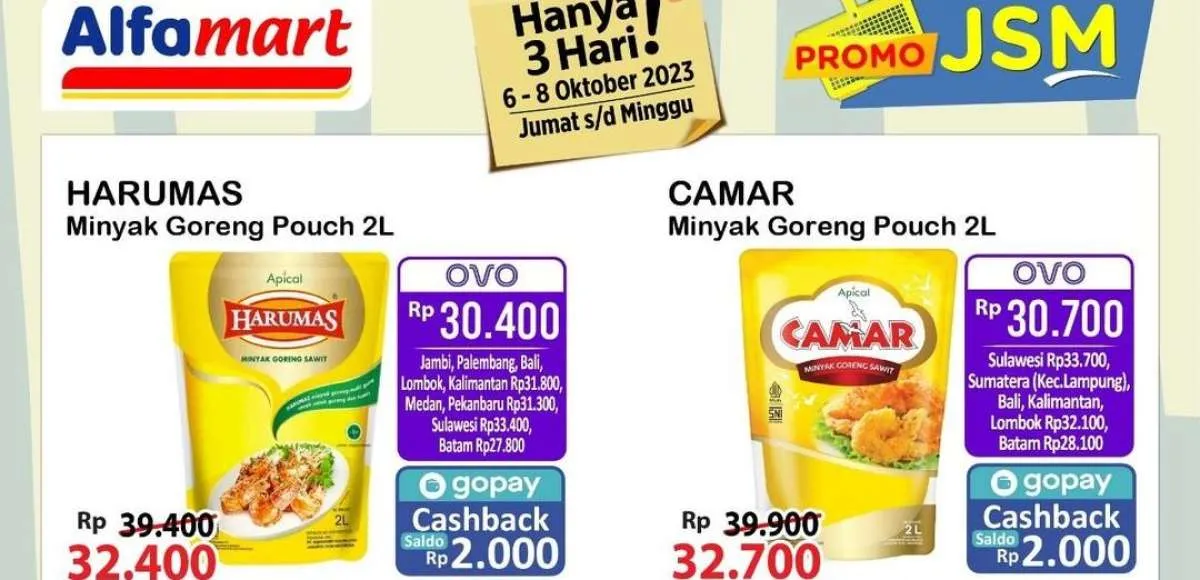 Promo JSM Alfamart Terbaru Sabtu 7 Oktober 2023, Belanja Lebih Murah dengan OVO