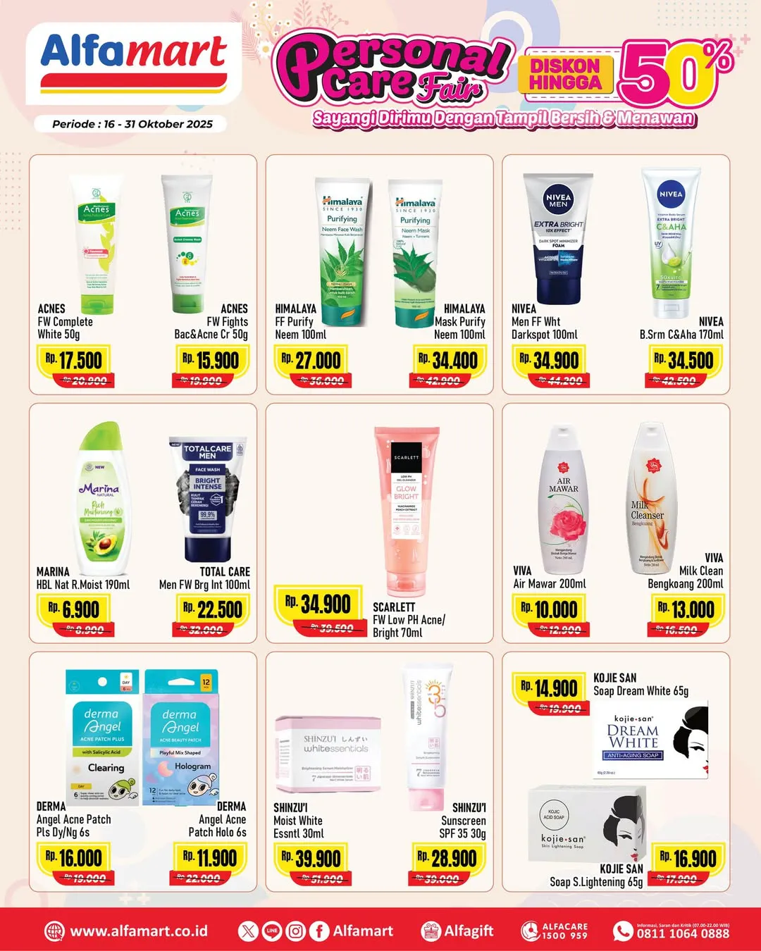 Promo Alfamart Personal Care Fair Periode 16-31 Oktober 2025