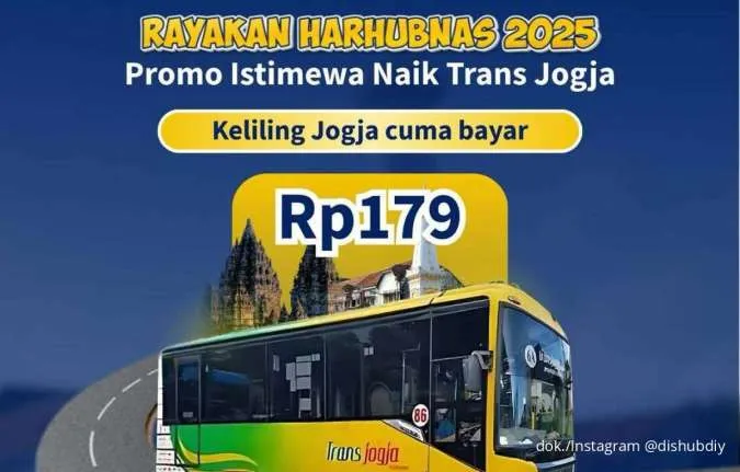 Promo Harhubnas 16-19 September, Keliling Jogja Naik Trans Jogja Cuma Bayar Rp 179